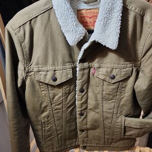 Levi's Men's Tan Sherpa Collar Jacket